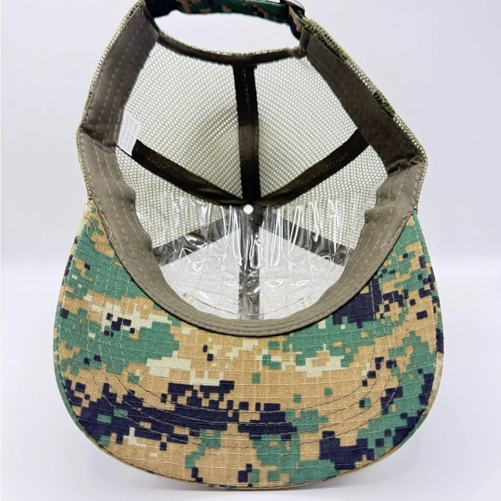 US Flag Camo Baseball Cap with Detachable Flag - Unisex Outdoor Hat - Picture 6 of 6